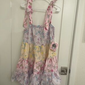 LoveShackFancy Target Cottagecore Boho Spring Pastel Floral Mini Dress